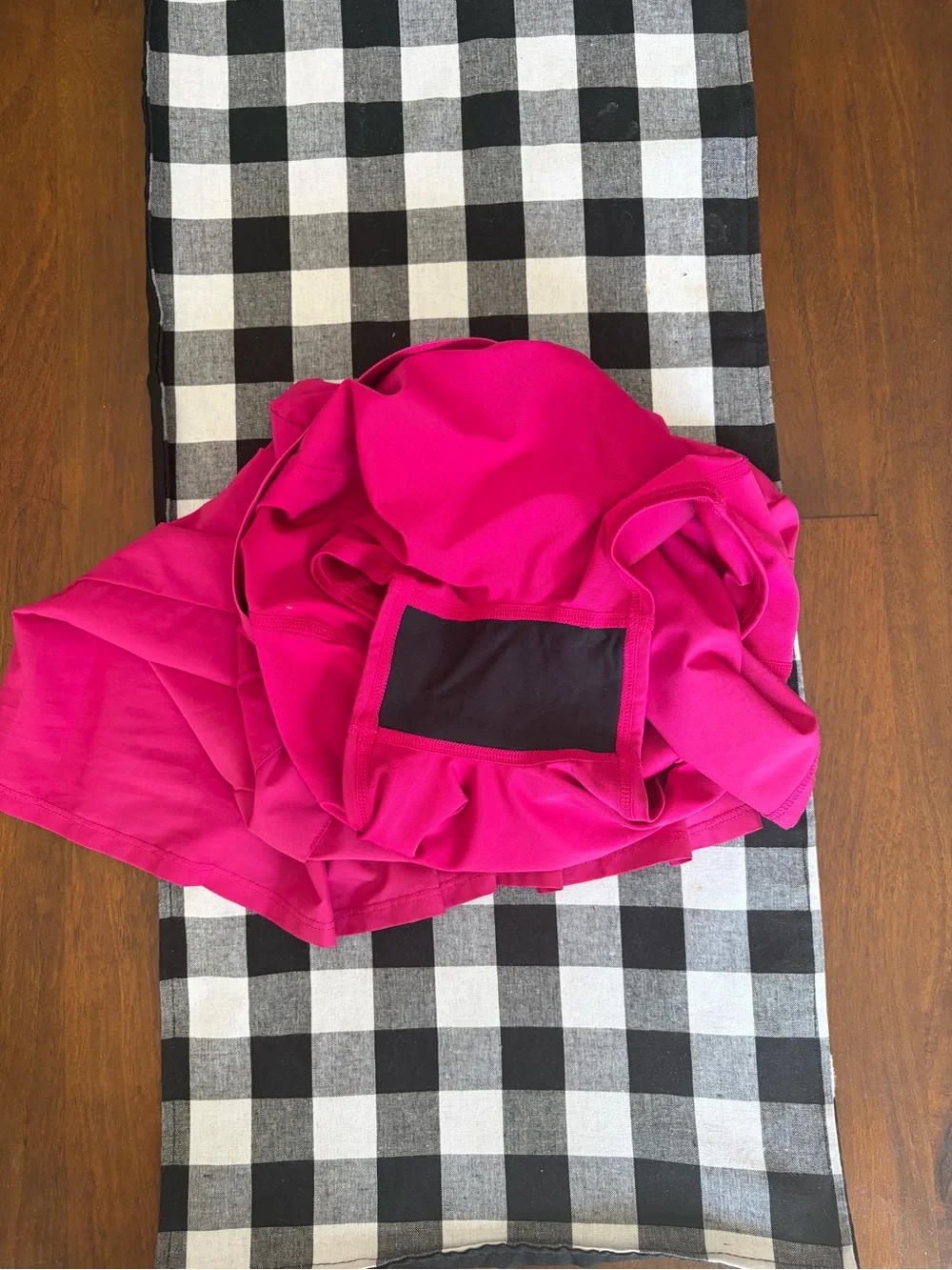 Alo Pink Pleated Varsity Skirt